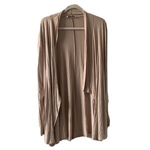 BKE Buckle Womens Size XL Beige Open Front Duster Cardigan